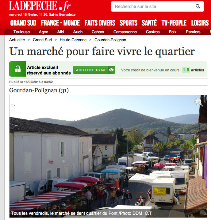 Le marché élément indispensable du tissu local-Geomarches.com
