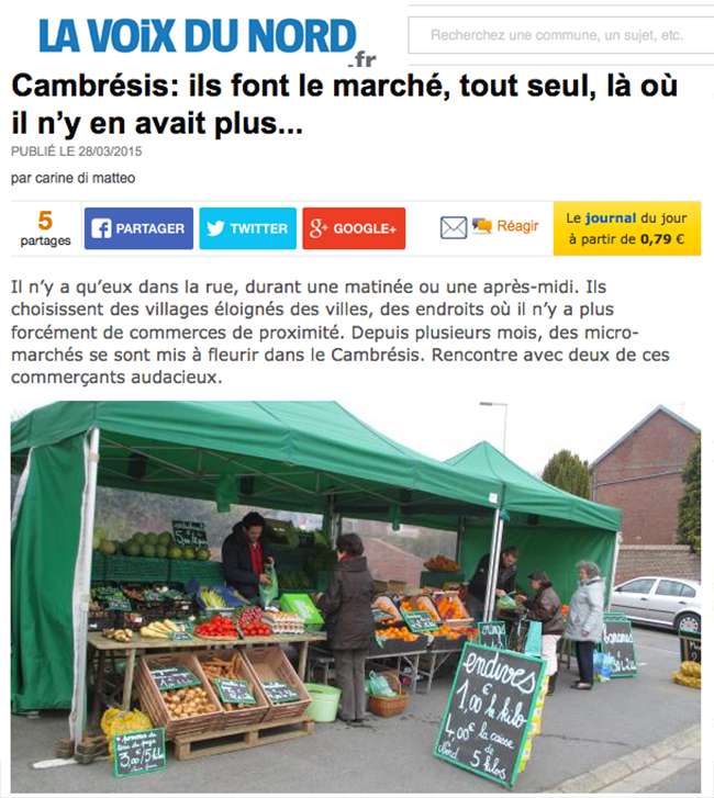 Les micro-marchés s'installent sur les communes du Nord_GEomarches