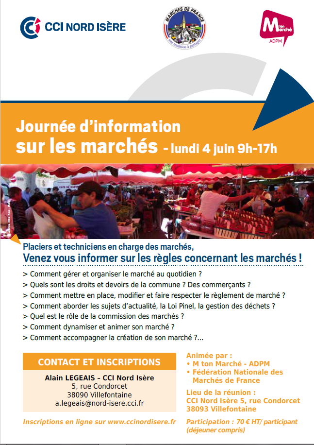 MTM - CCI Nord Isère- Journées d'information sur les marchés - Villefontaine - 38