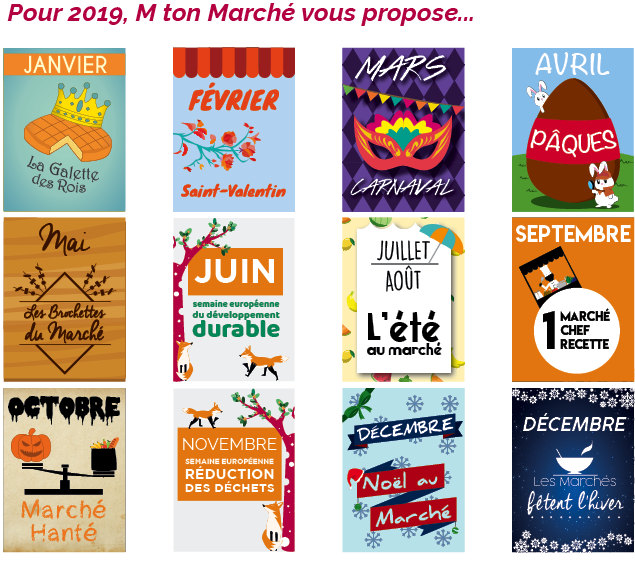 M ton Marché - Calendrier événements 2019