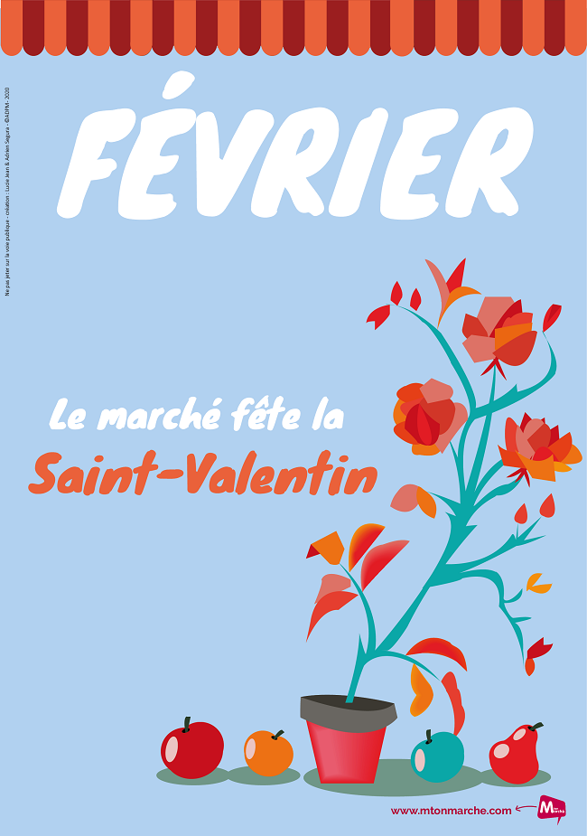 Le marché fête la Saint-Valentin