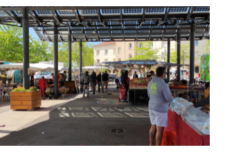 Marché vue d'ensemble